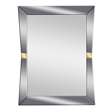 Зеркало прямоугольное с золотыми вставками 79*102*2см