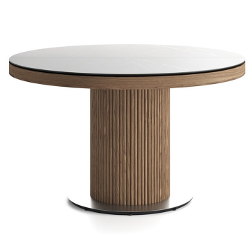 Стол круглый раздвижной Вельвет 1100*750  FENIX NTM / HPL