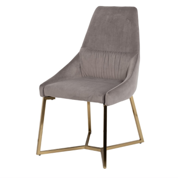 Стул велюр серый на метал.основании 55*62*94см