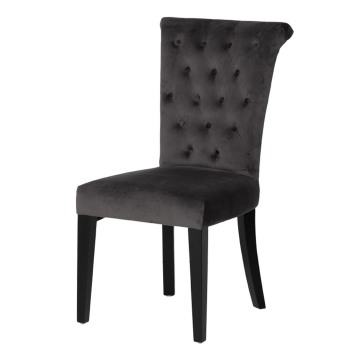 Стул 597 велюр серый Riv96 98*101*88см