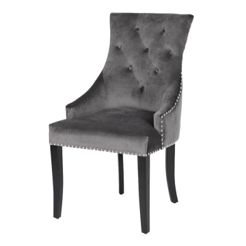 Стул 236 велюр серый Riv96 63*56*98см