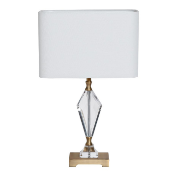 Лампа настольная плафон белый d30*66см