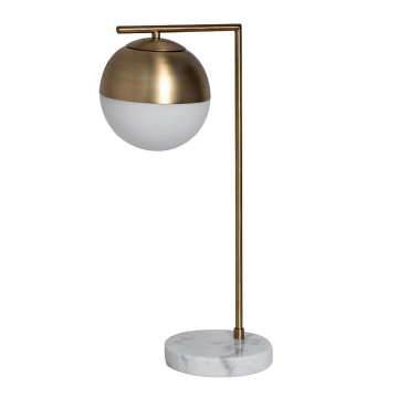 Лампа настольная металл цвет золото d45*55см