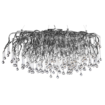 Люстра круглая d.120*h.38см, хром