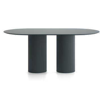 Обеденный стол Вельвет овальный 2 2400 Х 1200 Х 750 Дуб