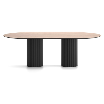 Обеденный стол Вельвет овальный 2 2750 Х 1200 Х 750 Дуб