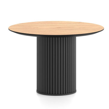 Журнальный стол Вельвет круглый 600 Х 400 Дуб