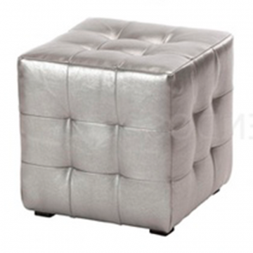 Пуф Мелиса, серебристый