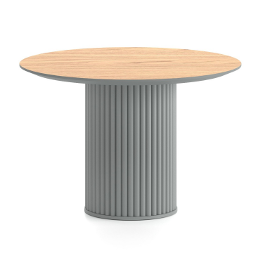 Журнальный стол Вельвет круглый 800 Х 450 Дуб