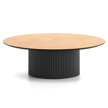 Журнальный стол Вельвет круглый 1000 Х 320 Дуб