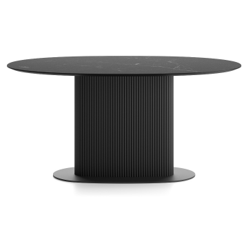Обеденный стол Вельвет овальный с фланцем 1600 Х 950 Х 750 FENIX NTM