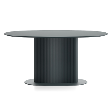 Обеденный стол Вельвет овальный с фланцем 1800 Х 1100 Х 750 Дуб