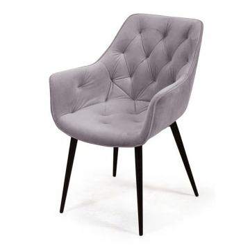 Стул Archi, бархат светло-серый 26, опора конус 12982