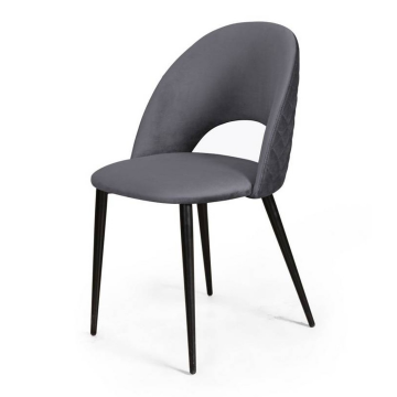 Стул Max ромб, бархат серый 27 78023