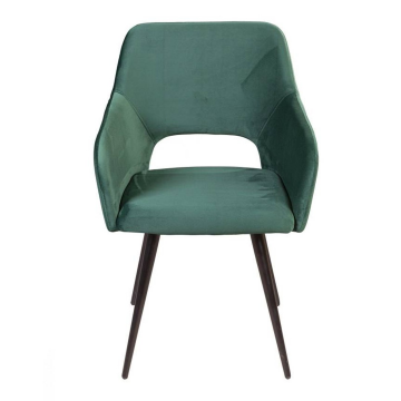 Стул Charlie поворотный 360 градусов, бархат зеленый 19 13585