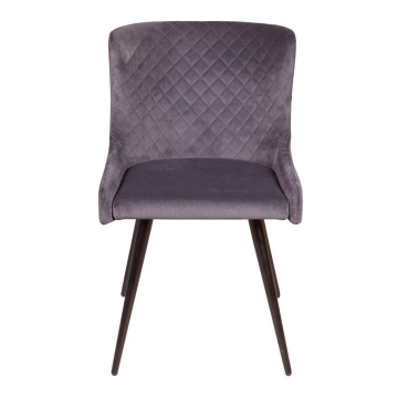 Стул JAZZ ромб поворотный 360 градуcов, бархат серый 27 13588