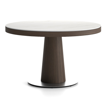 Обеденный стол Алтай 1270 Х 750 ШПОН / НЕРЖАВЕЙКА / ШПОН