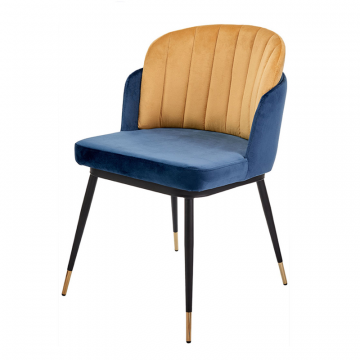 Стул Peki синий, горчичный