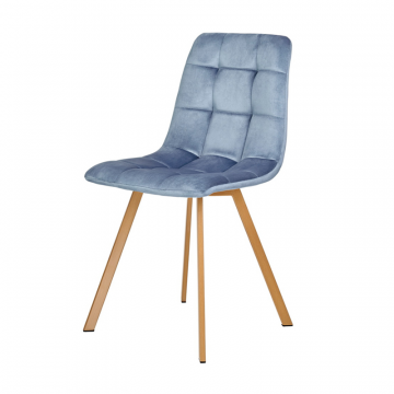 Стул Easy серый с ножками под дерево