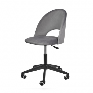 Стул Leo вращающийся на колесиках темно-серый