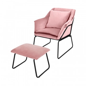 Комплект кресло ALEX и оттоманка ALEX пудровый