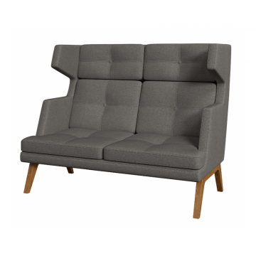 Беверли. Диван 2-местный высокий (ткань 2 категории)