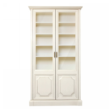 Шкаф книжный двухдверный со стеклом MONCHELSEA
