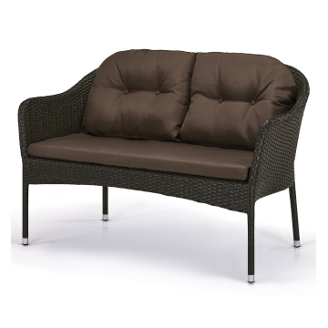 Плетеный диван S54A-W53 Brown