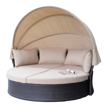 Диван-трансформер из искусственного ротанга AFM-325B Brown