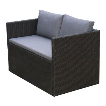 Плетеный диван-трансформер S330A-W63 Brown