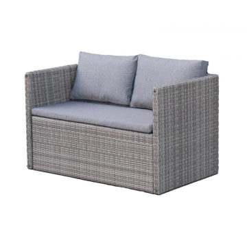 Плетеный диван-трансформер S330G-W78 Grey