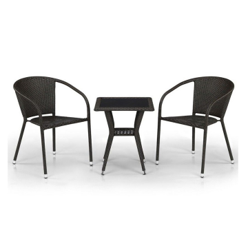 Комплект плетеной мебели T25A/Y137C-W53 Brown 2Pcs