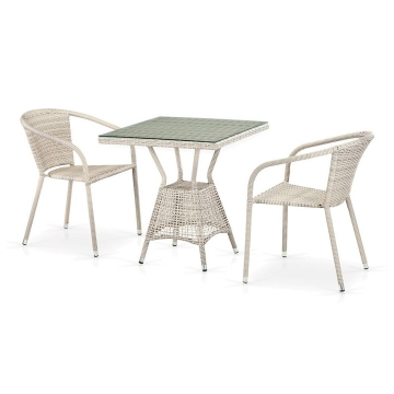 Комплект плетеной мебели T706/Y137C-W85 2Pcs Latte