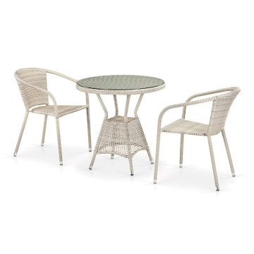 Комплект плетеной мебели T705ANT/Y137C-W85 2Pcs Latte
