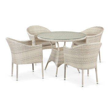Комплект плетеной мебели T190A/Y350A-W85-D96 Latte 4Pcs