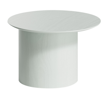Столик Type D 60 см со смещенным основанием D 39 см (белый)