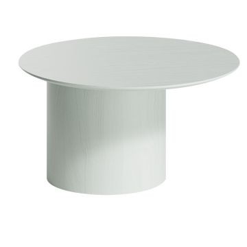 Столик Type D 80 см со смещенным основанием D 39 см (белый)