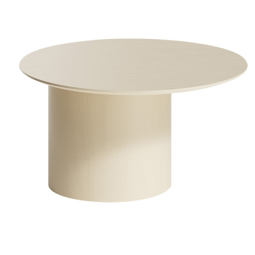 Столик Type D 70 см со смещенным основанием D 39 см (молочный)