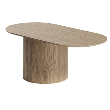 Столик Type овальный, основание D 39 см (беленый дуб)