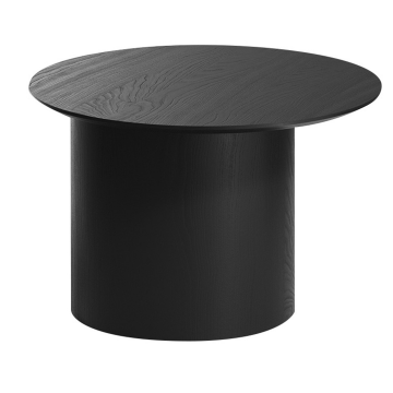 Столик Type D 60 см со смещенным основанием D 39 см (черный)