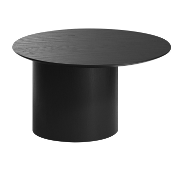 Столик Type D 70 см со смещенным основанием D 39 см (черный)