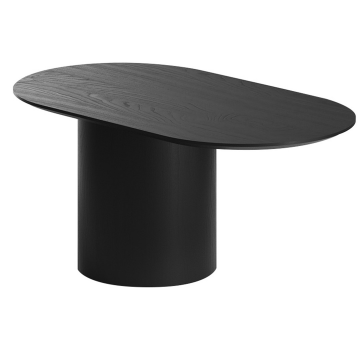 Столик Type овальный, основание D 29 см (черный)