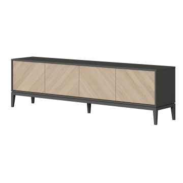 Тумба Fjord 4 двери напольная (темно-серый)