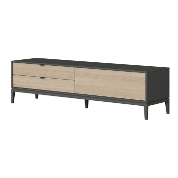 Тумба Fjord 1 дверь 2 ящика (темно-серый)