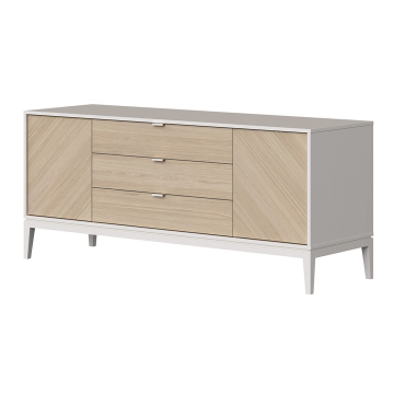 Тумба Fjord 2 двери 3 ящика (белый)