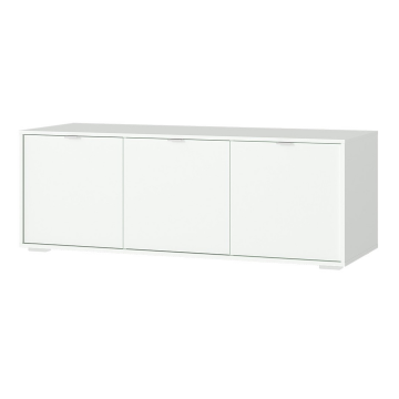 Тумба Hub 3 двери глубина 55 см на низких ножках (белый)