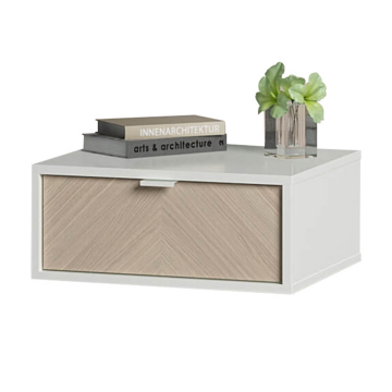 Тумба прикроватная Fjord 1 ящик подвесная (белая)