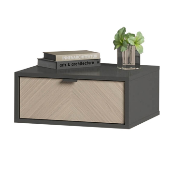 Тумба прикроватная Fjord 1 ящик подвесная (темно-серый)