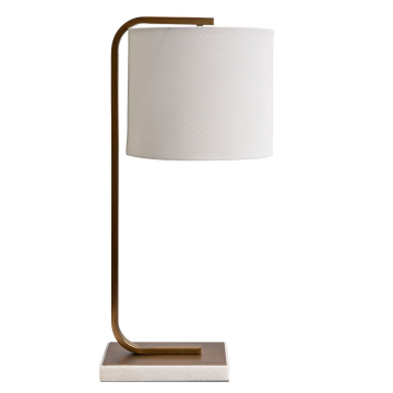 Лампа настольная плафон белый 27*h.66 см