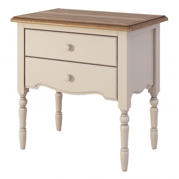 Прикроватная тумба с 2-я ящикaми Leblanc, бежевая